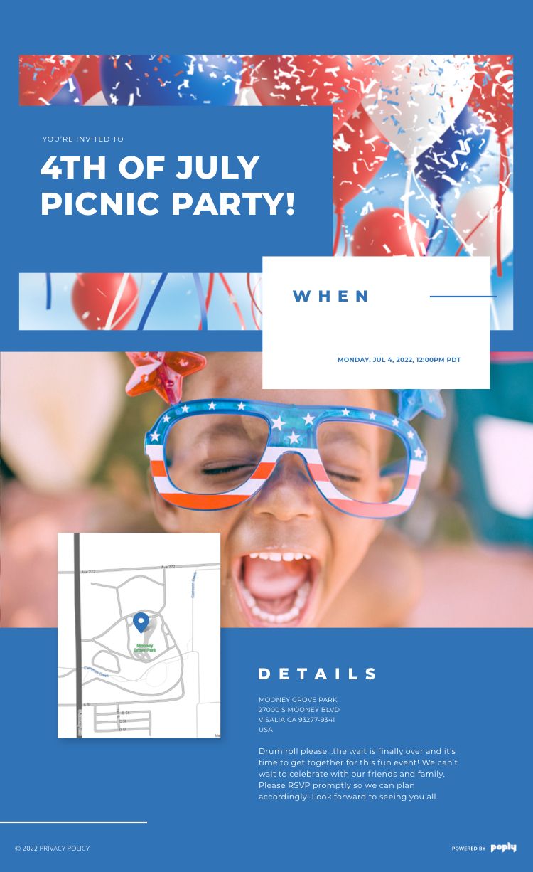 New Summer Colors for Poply Invitation Templates