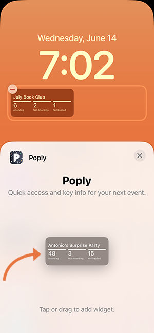 New Poply Lock Screen Widget for iOS!