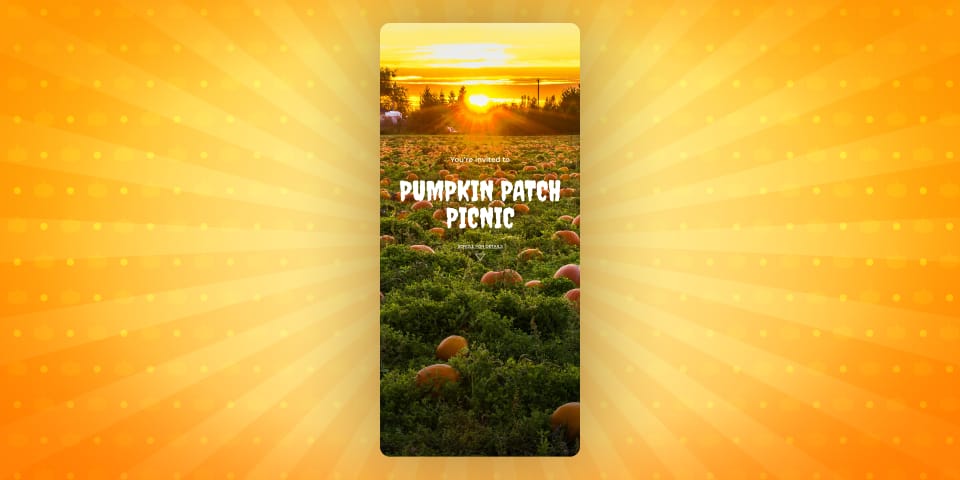 Pumpkin Patch Picnic for Families