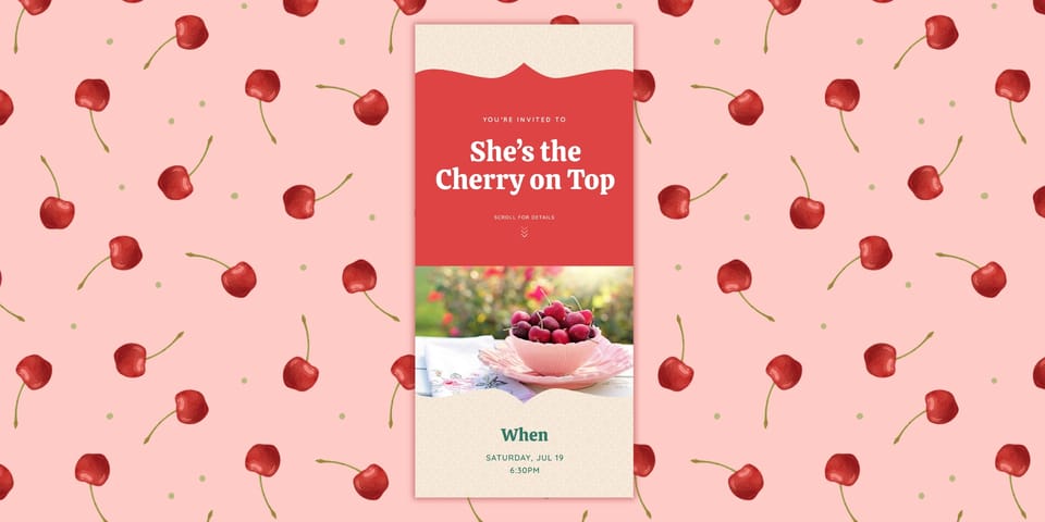 How to Host the Best Cherry-Themed Party with Online Invitations